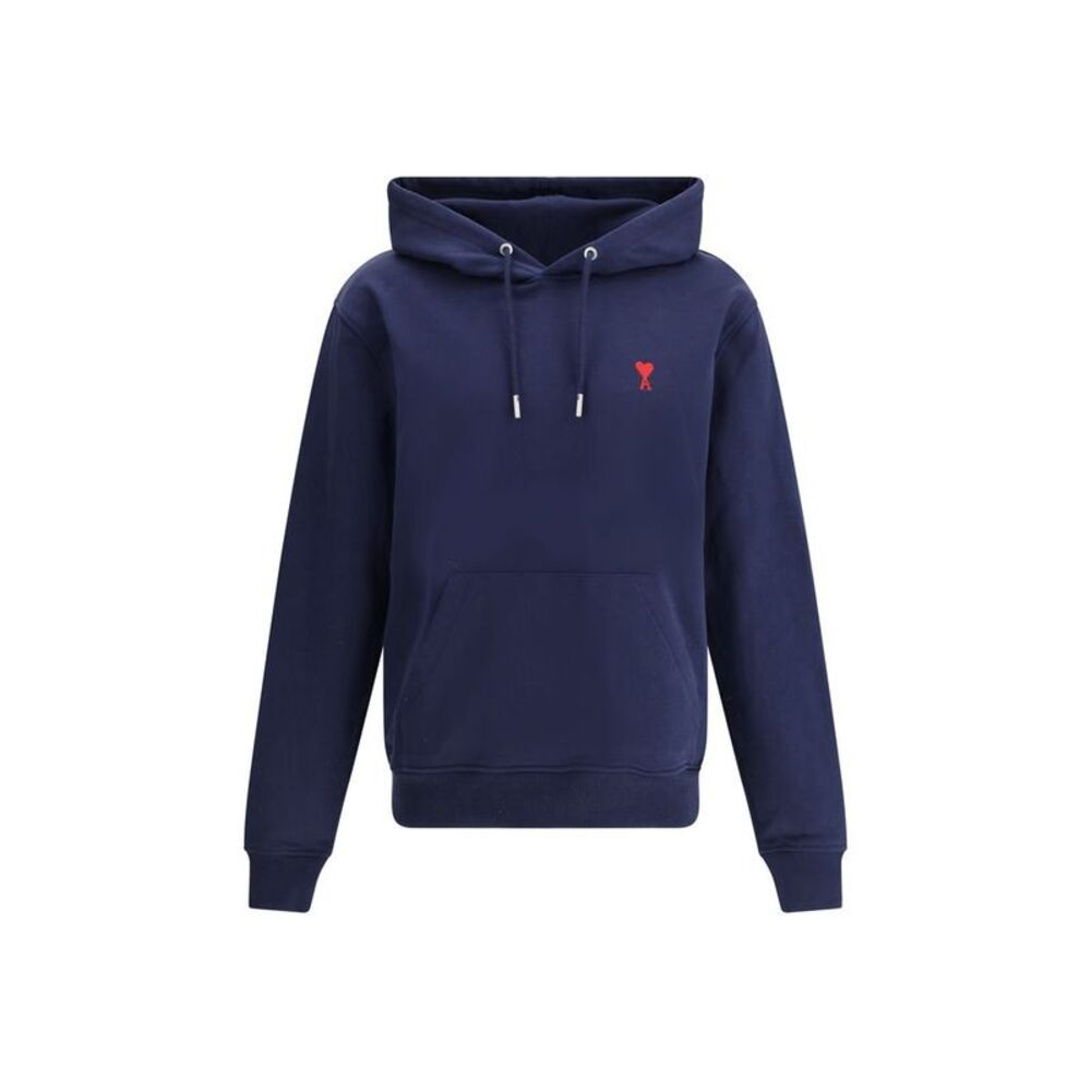 Ami Paris Blue Cotton Men's Sweatshirt